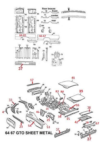 1967 pontiac gto sheet metal|Pontiac parts catalog online.